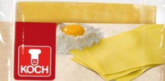 Koch, presenta la pasta all’uovo surgelata per festeggiare con gusto tutti i giorni