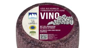 Latteria Tre Cime lancia il formaggio Vino